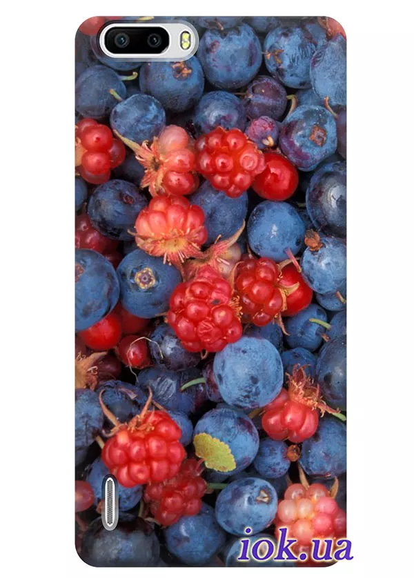 Яркий чехол для Huawei 6 Plus с ягодами
