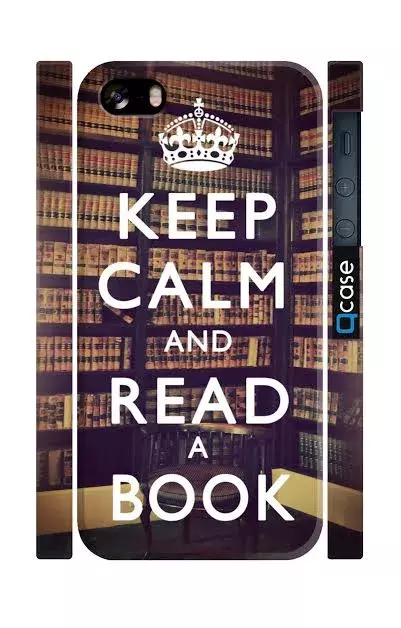 Чехол для iPhone 5, 5s для читателей - Keep calm and read | Qcase