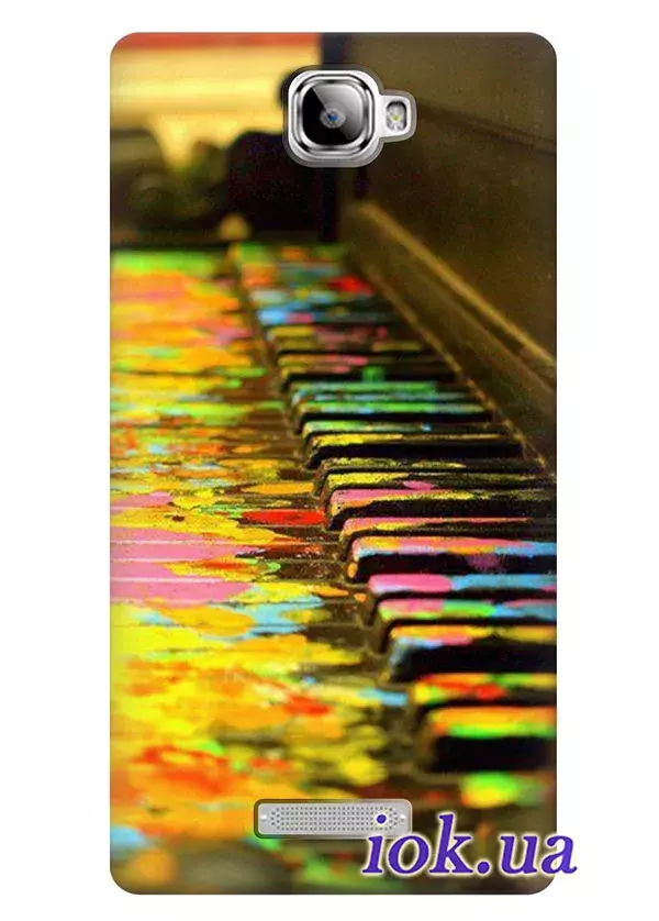 Чехол для Lenovo S856 - Разноцветные клавиши