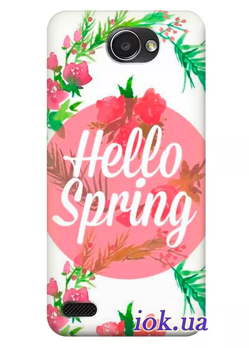 Чехол для LG Max X155 - Hello Spring