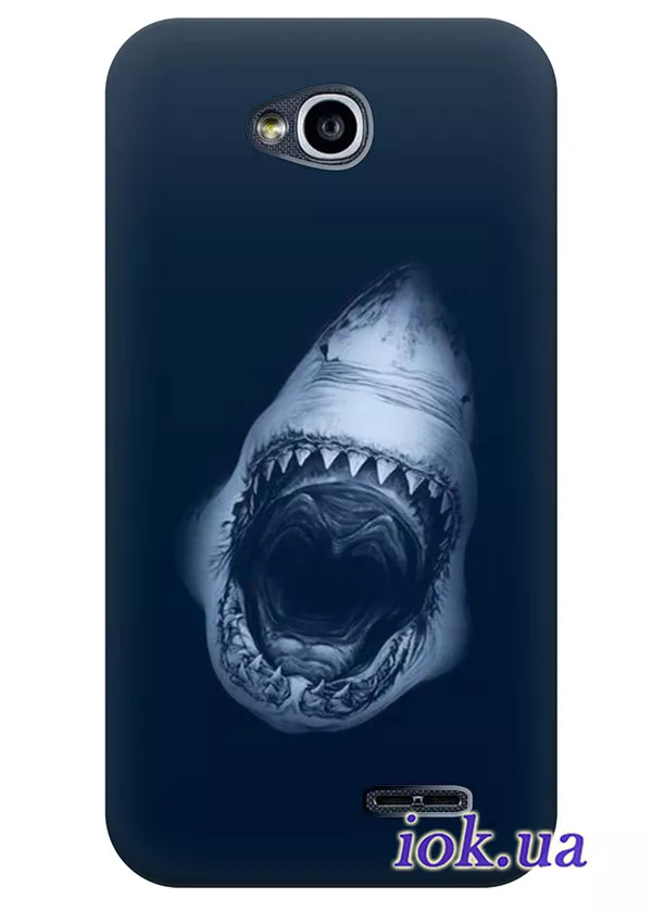 Чудный чехол для LG L70 Dual с акулой