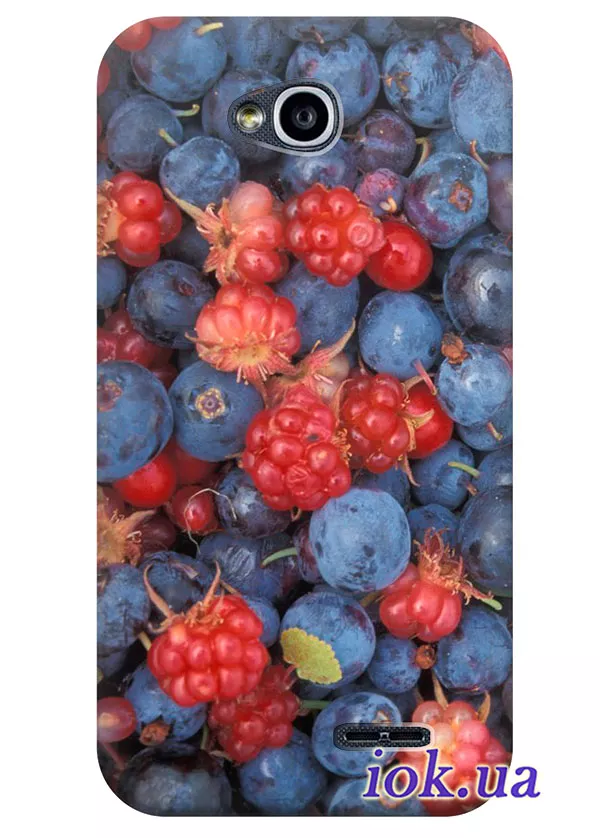 Женский чехол для LG L70 Dual с ягодами