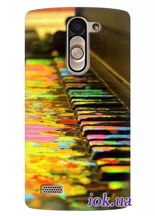 Цветной чехол для LG L Bello с пианино