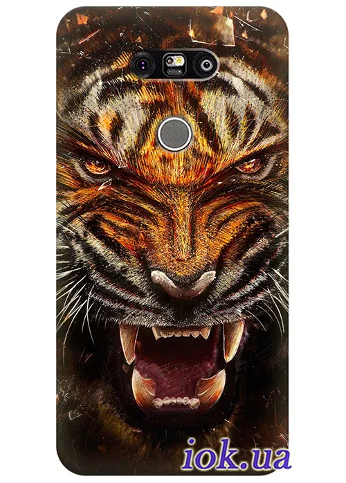 Чехол для LG G5 - Свирепый тигр