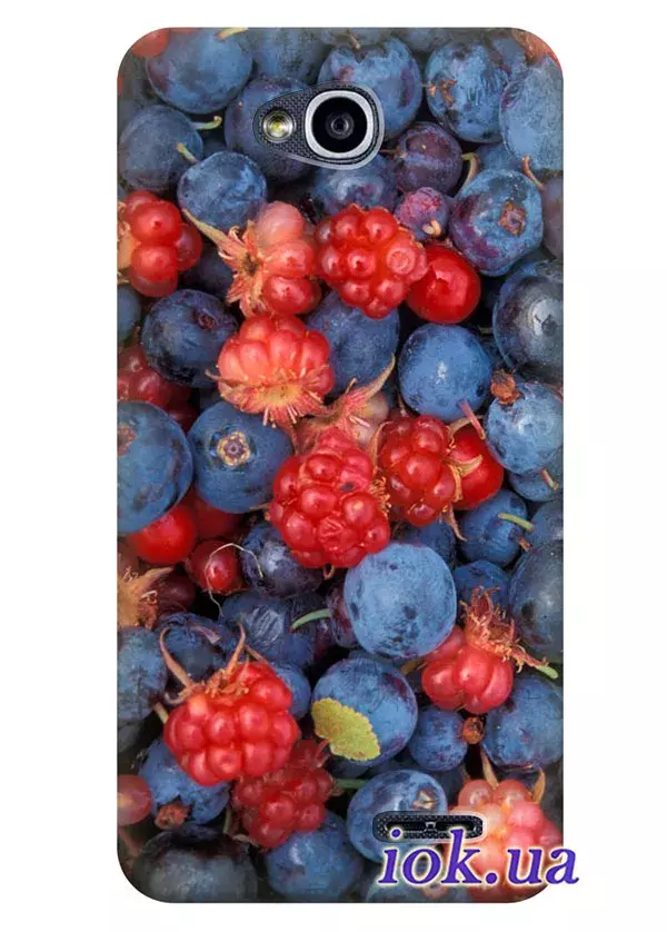 Чехол с лесными ягодами для LG L90