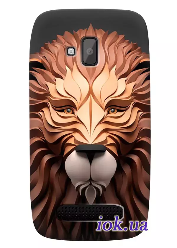 Необычный чехол для Nokia Lumia 610 со львом