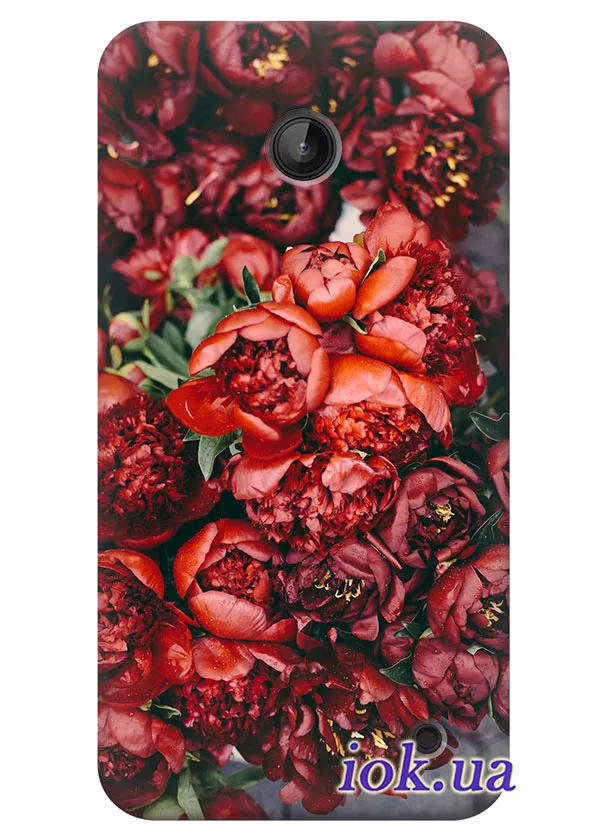чехол с красивыми цветами для Nokia Lumia 635