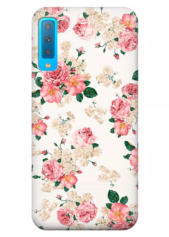 Чехол для Galaxy A7 (2018) - Букеты цветов