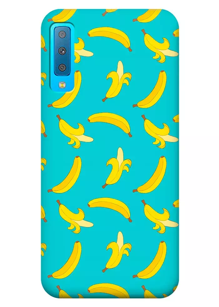 Чехол для Galaxy A7 (2018) - Бананы