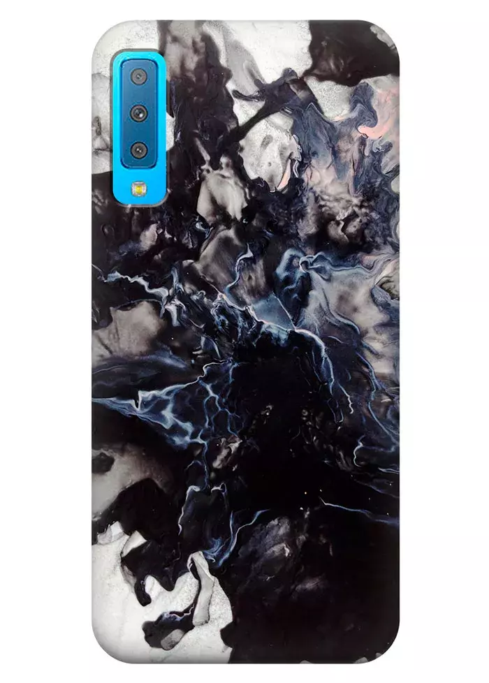 Чехол для Galaxy A7 (2018) - Взрыв мрамора