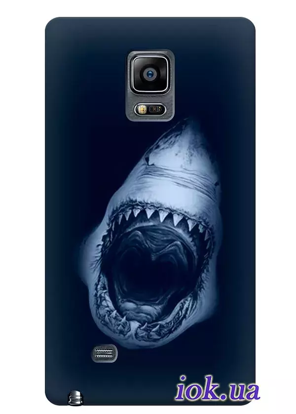 Силиконовый чехол с акулой для Galaxy Note Edge