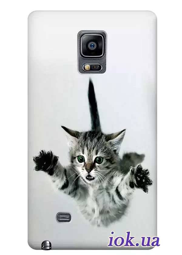 Классный чехол для Galaxy Note Edge с котом