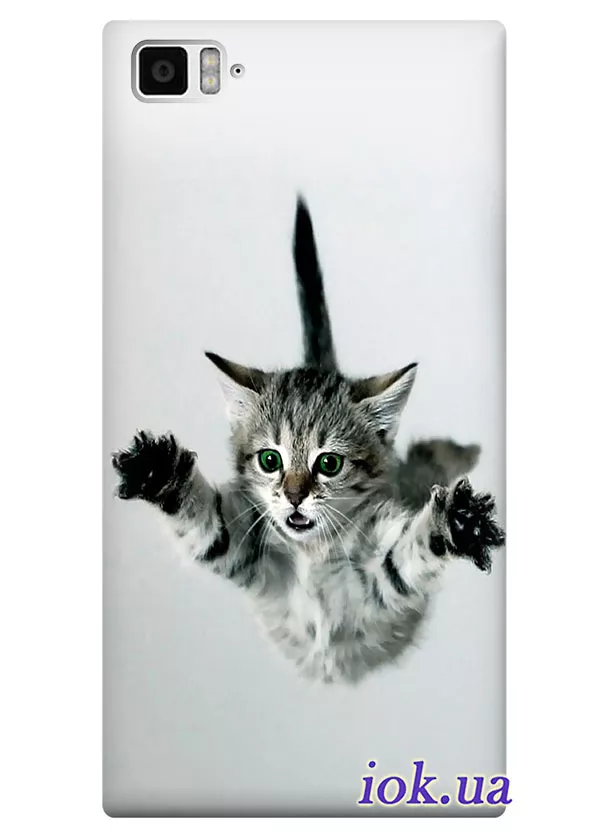 Чехол для Xiaomi Mi3 - Летающий котенок