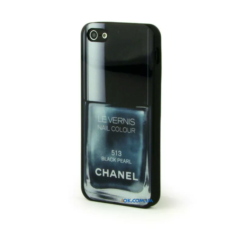 Чехол Chanel на iPhone 5, Nail Colour Black Pearl
