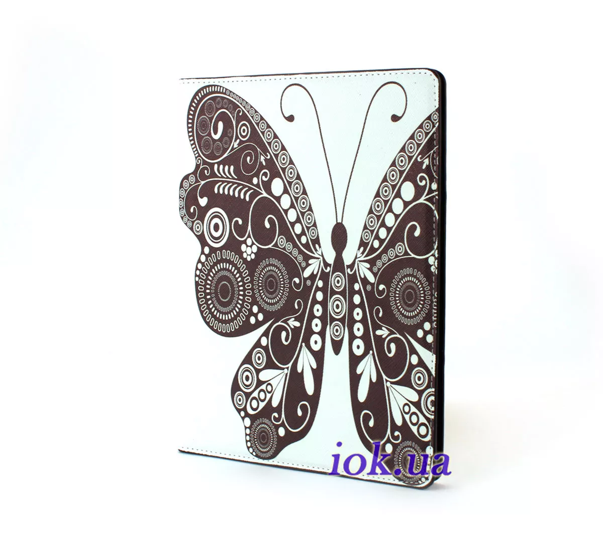 Кожаный чехол для iPad 2, 3, 4 с бабочкой