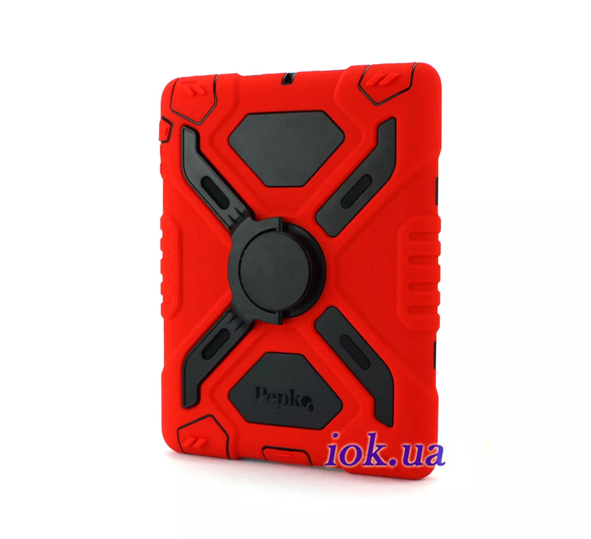 Бронированный резиновый чехол Pepkoo для iPad 2/3/4 - красный