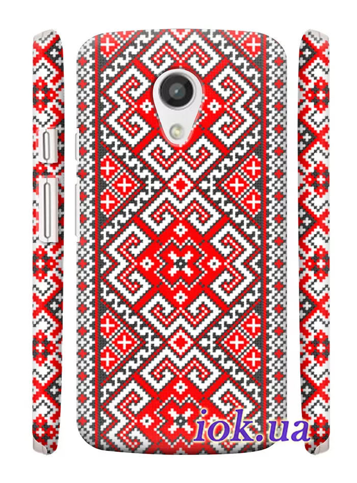 Чехол для Motorola Moto G2 - Украинские узоры