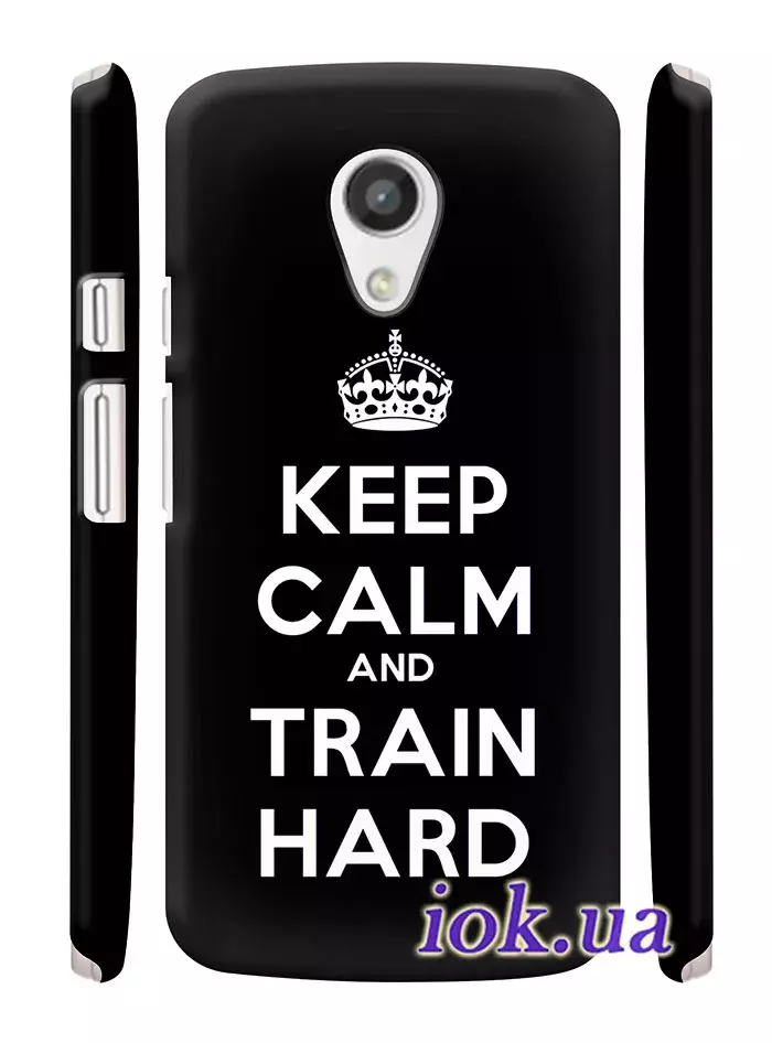 Чехол для Motorola Moto G2 - Keep Calm and Train Hard