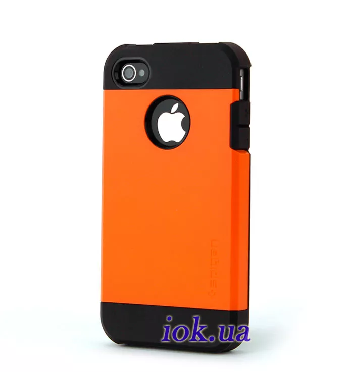 Прорезиненный чехол SGP Tough Armor для iPhone 4/4S, оранжевый