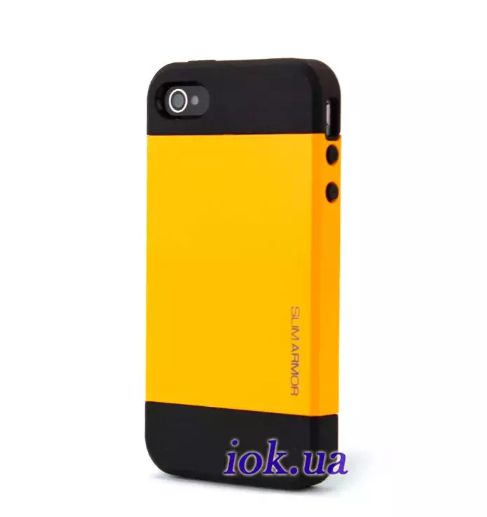 Чехол SGP Slim Armor для iPhone 4/4S, желтый
