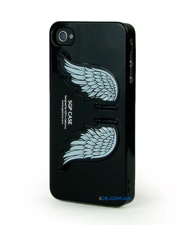Чехол SGP Wings для iPhone 4/4S, черный