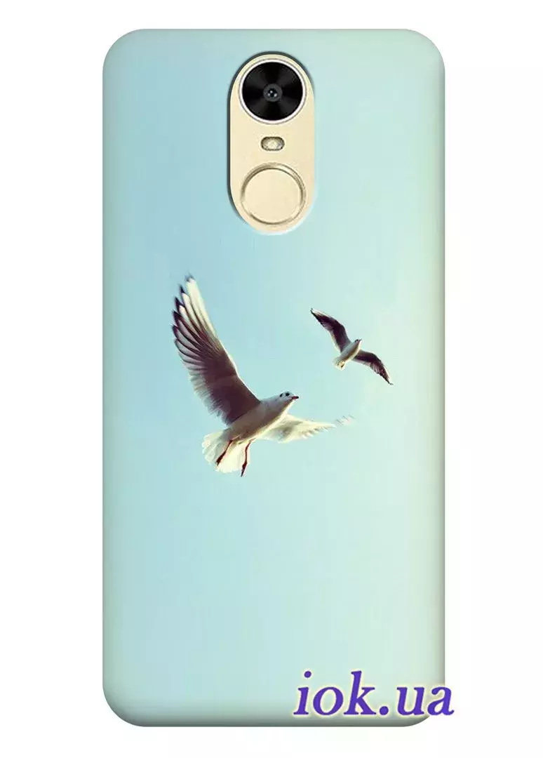 Чехол для Huawei Enjoy 6 - Белые голуби