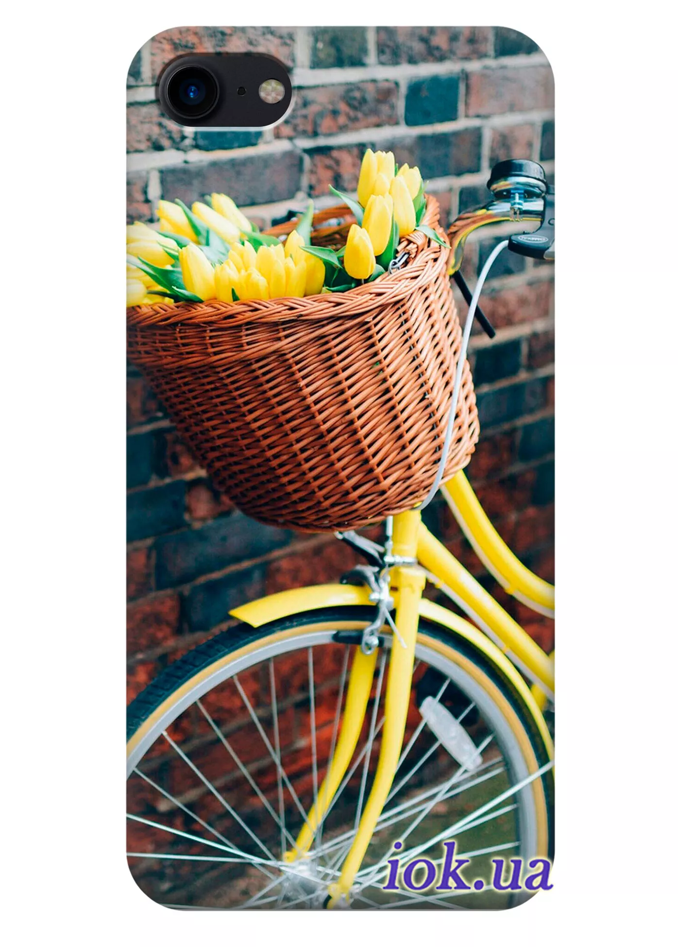 Чехол для iPhone 7 - Желтый велосипед 