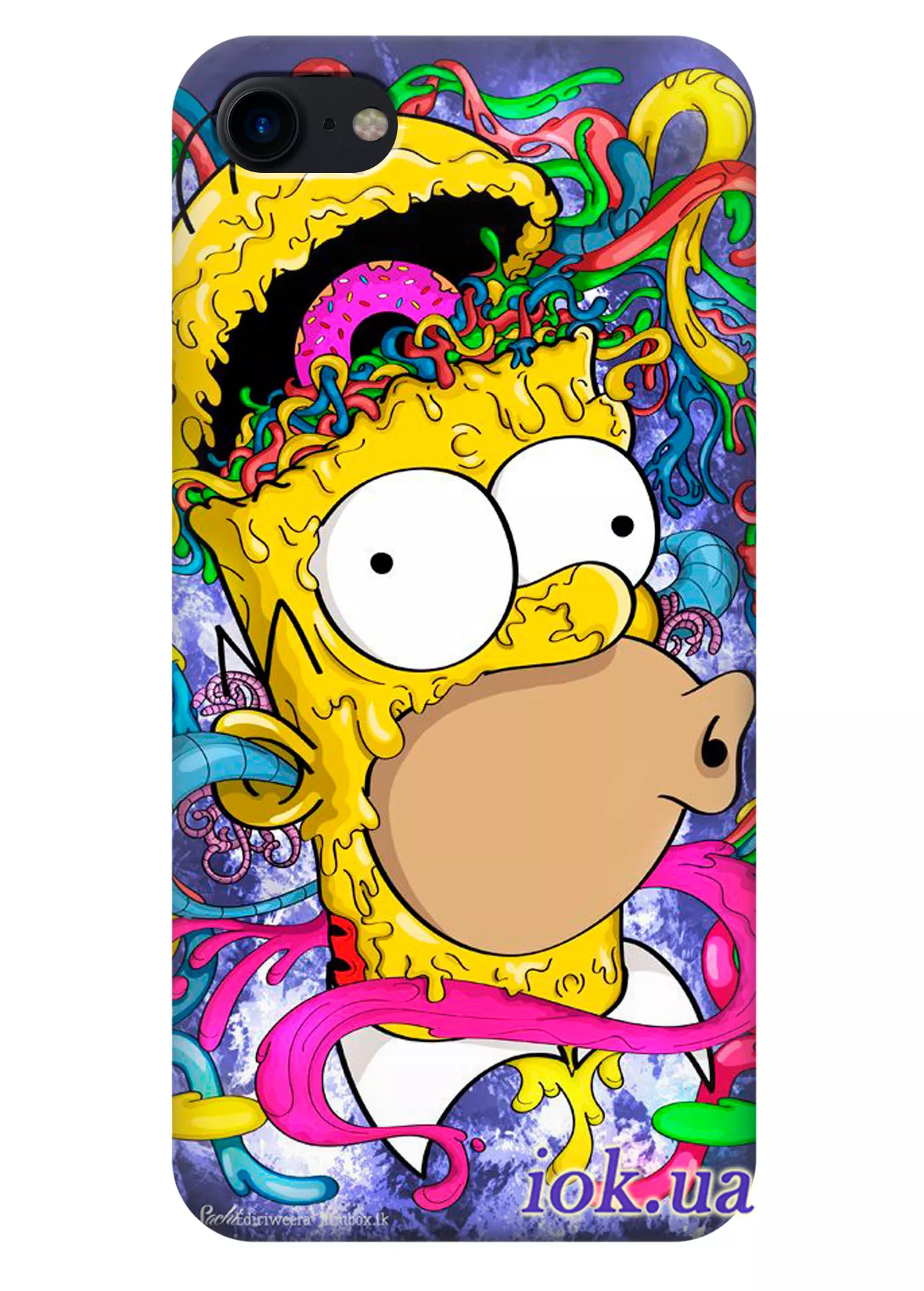 Чехол для iPhone 7 - Красочный Гомер 