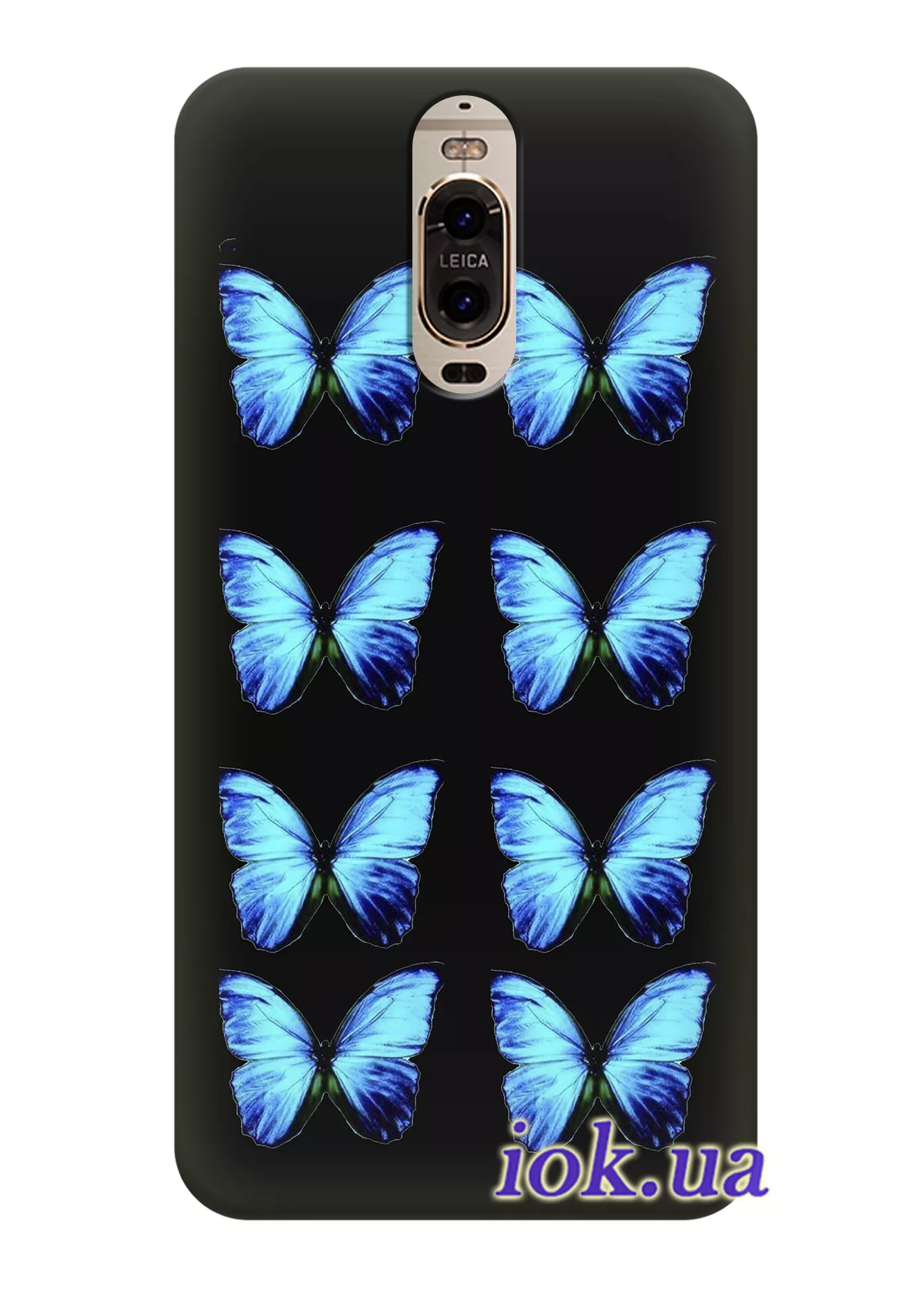 Чехол для Huawei Mate 9 Pro - Необычно красивые бабочки