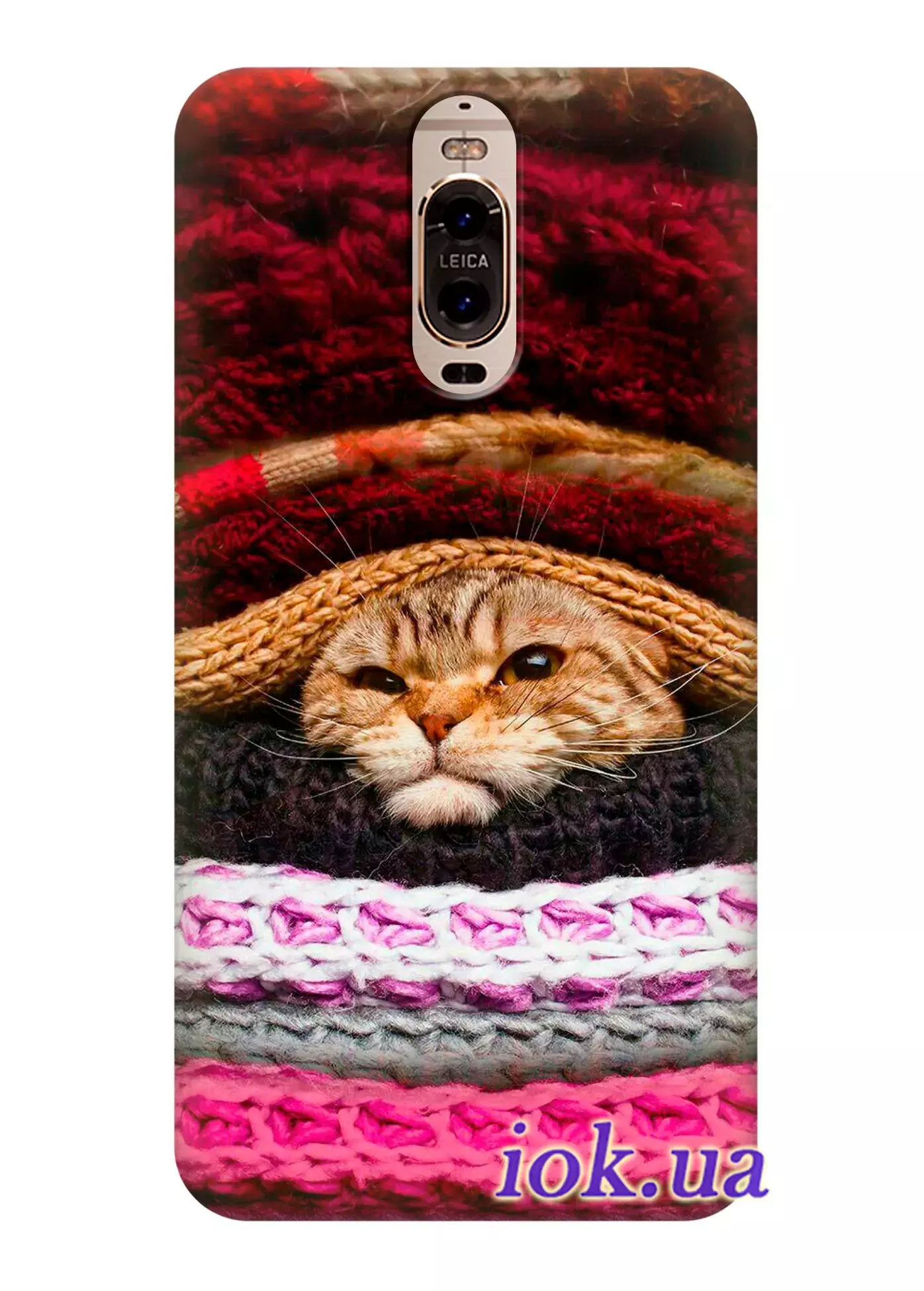 Чехол для Huawei Mate 9 Pro - Кот в свитерах