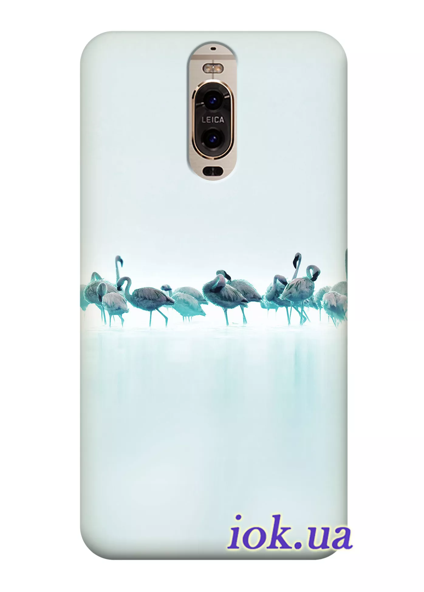 Чехол для Huawei Mate 9 Pro - Туманные фламинго