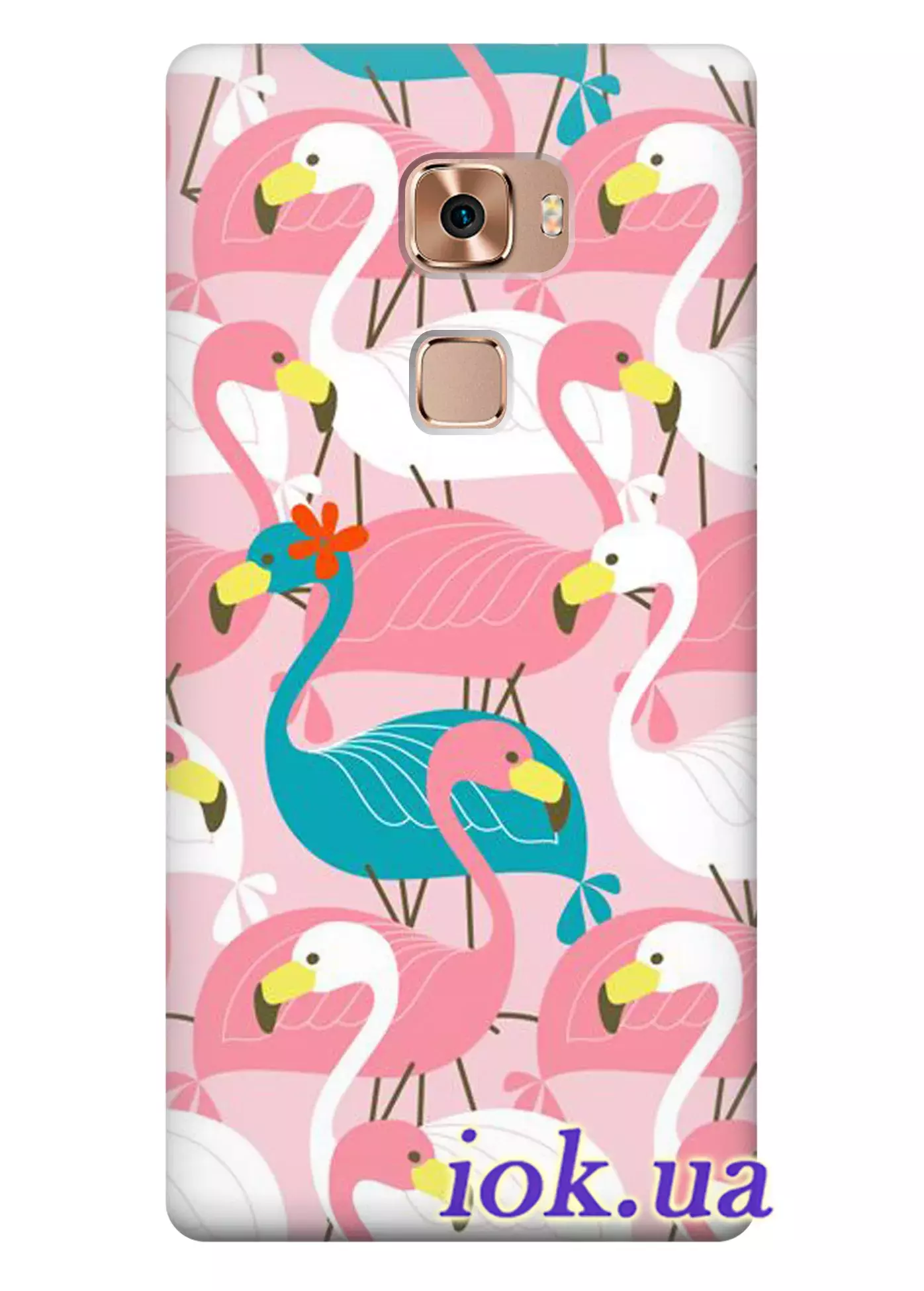 Чехол для Huawei Mate S - Яркие фламинго