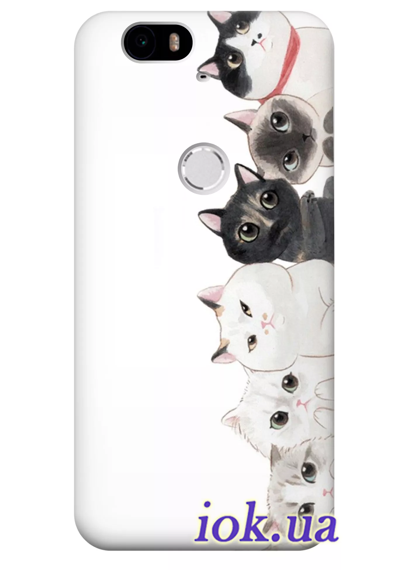 Чехол для Huawei Nexus 6P - Любопытные коты