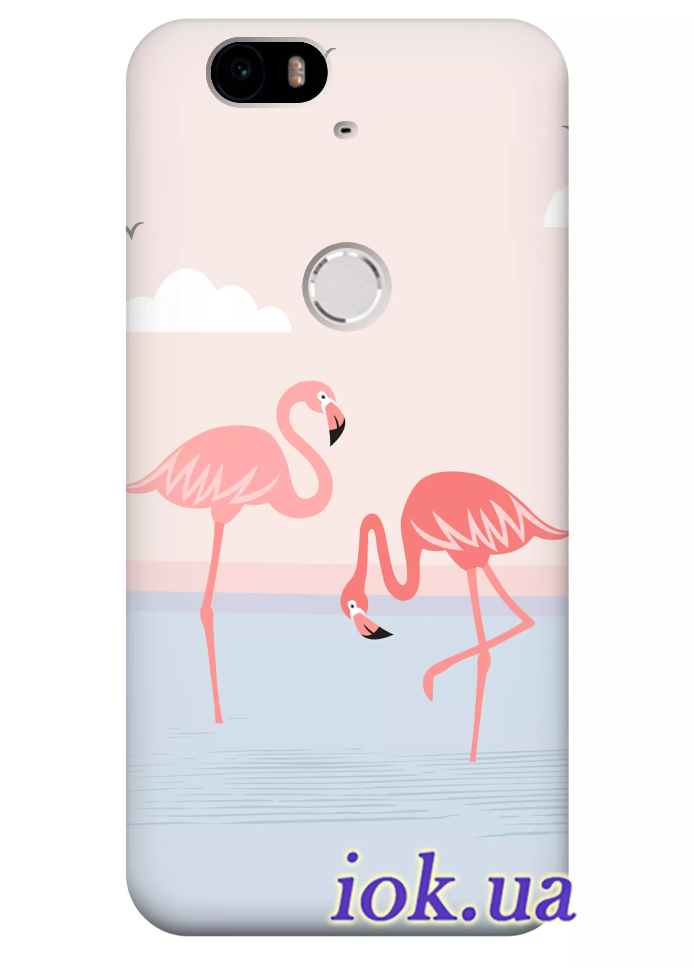 Чехол для Huawei Nexus 6P - Фламинго