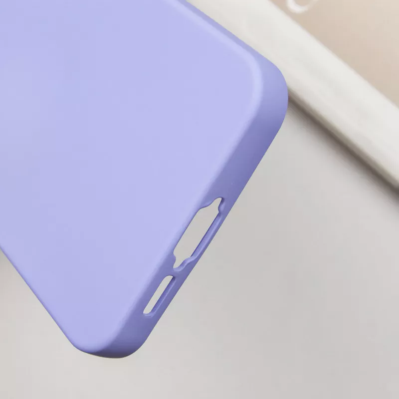 Чехол TPU GETMAN Liquid Silk Full Camera для Samsung Galaxy S24 FE, Сиреневый / Dasheen