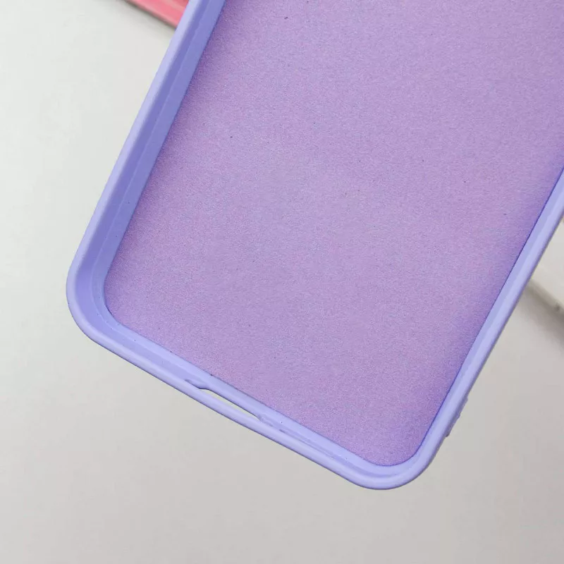 Чехол TPU GETMAN Liquid Silk Full Camera для Samsung Galaxy S24 FE, Сиреневый / Dasheen