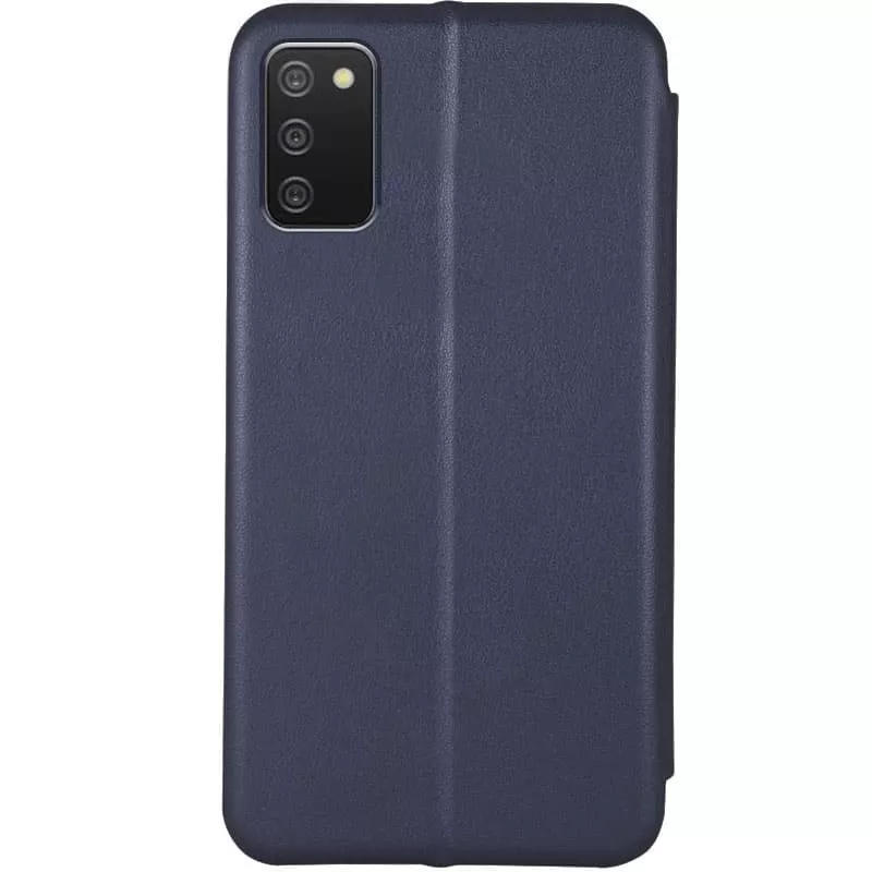Кожаный чехол (книжка) Classy для Samsung Galaxy A03s, Темно-синий