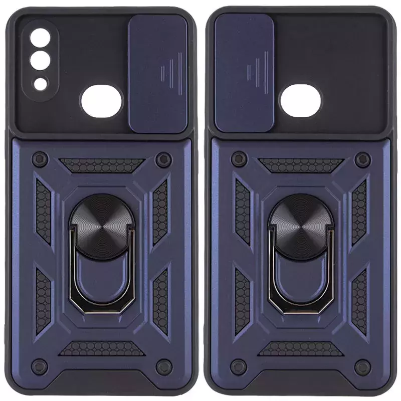 Ударопрочный чехол Camshield Serge Ring for Magnet для Samsung Galaxy A10s, Синий