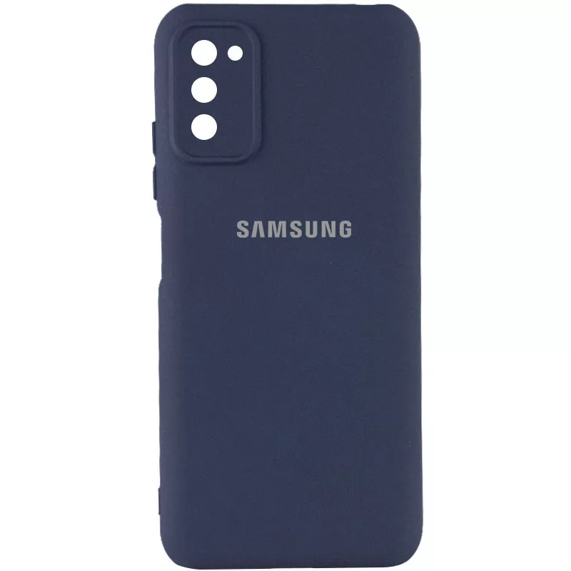 Чехол Silicone Cover My Color Full Camera (A) для Samsung Galaxy A03s, Синий / Midnight blue