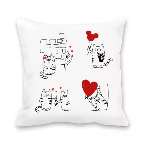 Подушка - Кот и любовь