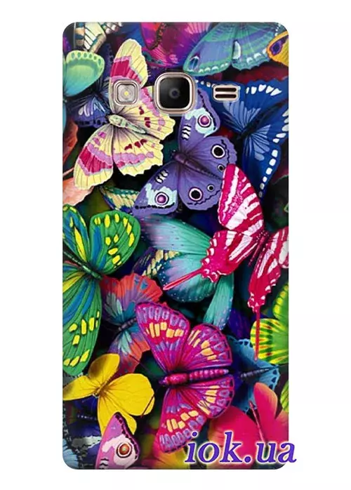 Чехол для Galaxy Z3 - Бабочки