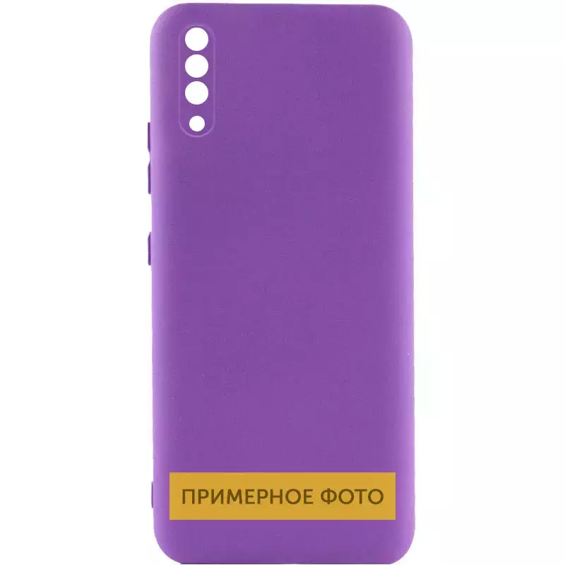 Чехол Silicone Cover Lakshmi Full Camera (A) для TECNO Spark 7, Фиолетовый / Purple