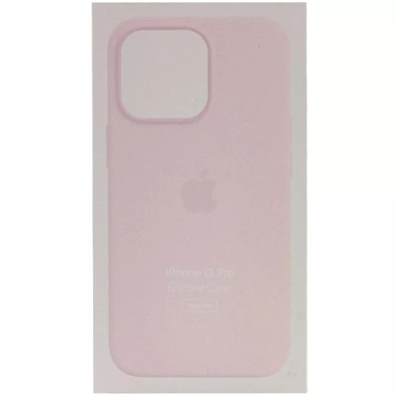 Чехол Silicone case (AAA) full with Magsafe and Animation для Apple iPhone 13 Pro (6.1"), Розовый / Chalk Pink