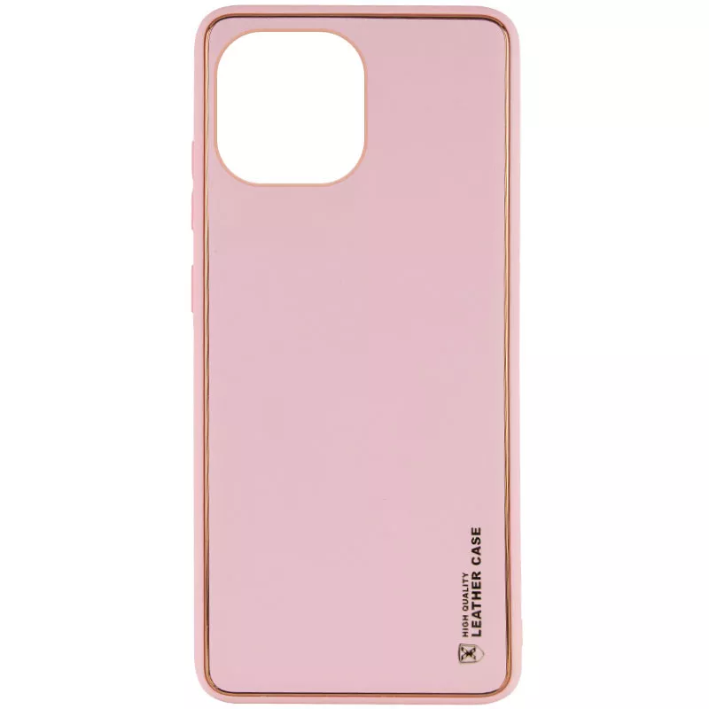 Кожаный чехол Xshield для Xiaomi Mi 11 Lite, Розовый / Pink