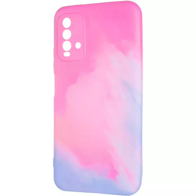 Watercolor Case for Xiaomi Redmi 9t Pink