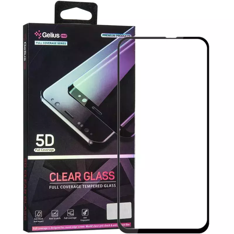 Защитное стекло Gelius Pro 5D Clear Glass for Samsung A606 (A60) Black