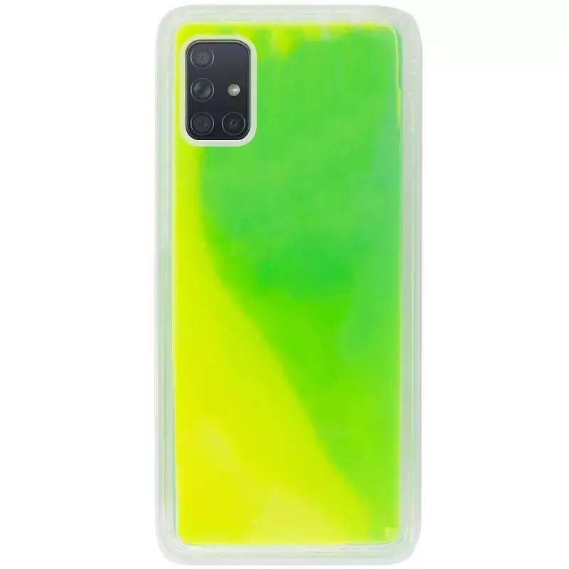 Неоновый чехол Neon Sand glow in the dark для Samsung Galaxy A51, Зеленый
