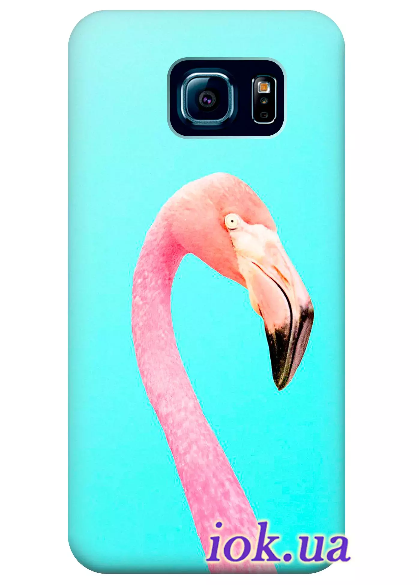 Чехол для Galaxy S6 Edge Plus - Яркий фламинго