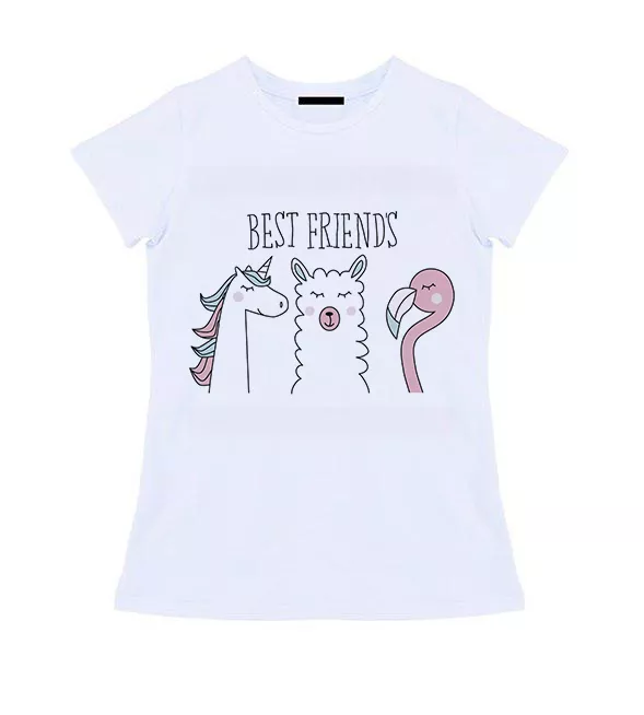 Женская футболка - The best friends