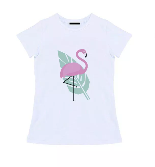 Женская футболка - Фламинго